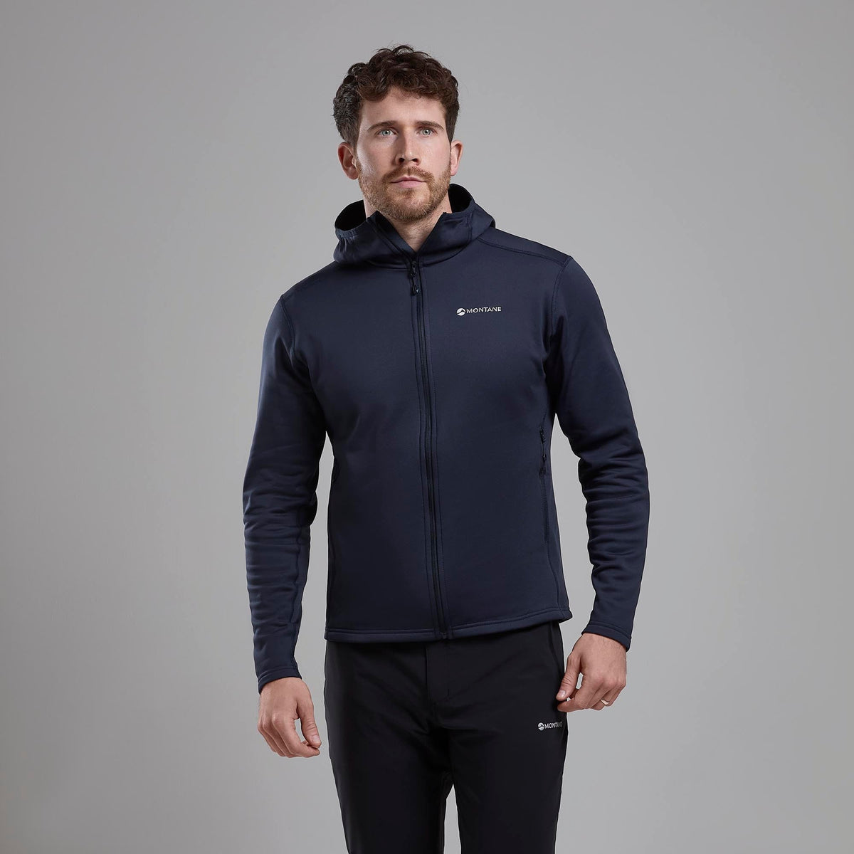 Fury Lite Hooded Fleece Jacket para hombre en Eclipse Blue, vista alternativa 2