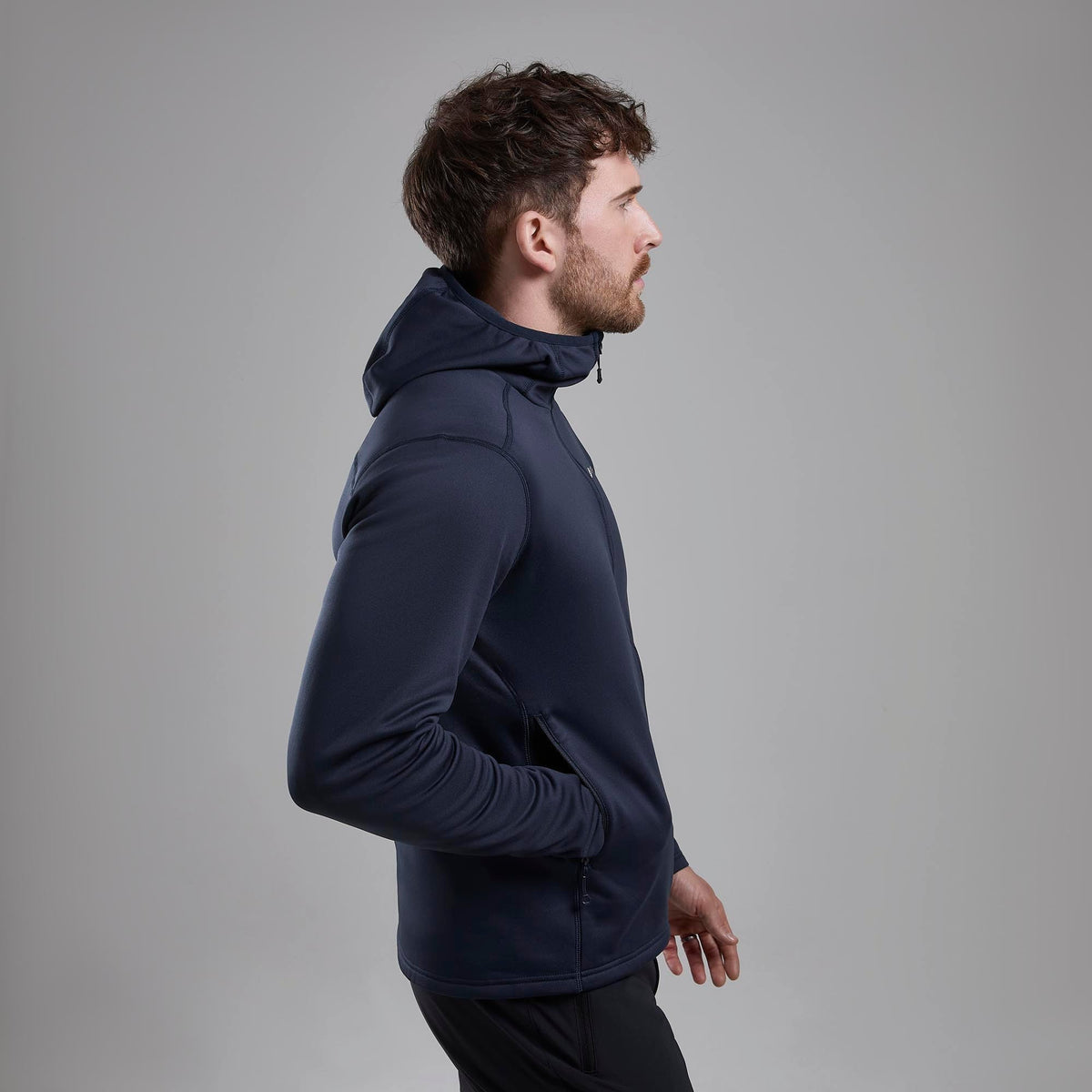 Fury Lite Hooded Fleece Jacket para hombre en Eclipse Blue, vista alternativa 3