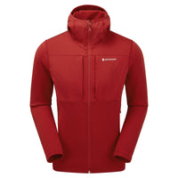 Fury XT Hooded Fleece Jacket para hombre en Acer Red, vista frontal