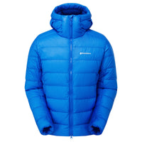 Chaqueta de plumas Kamen para hombre en Neptune Blue, vista frontal
