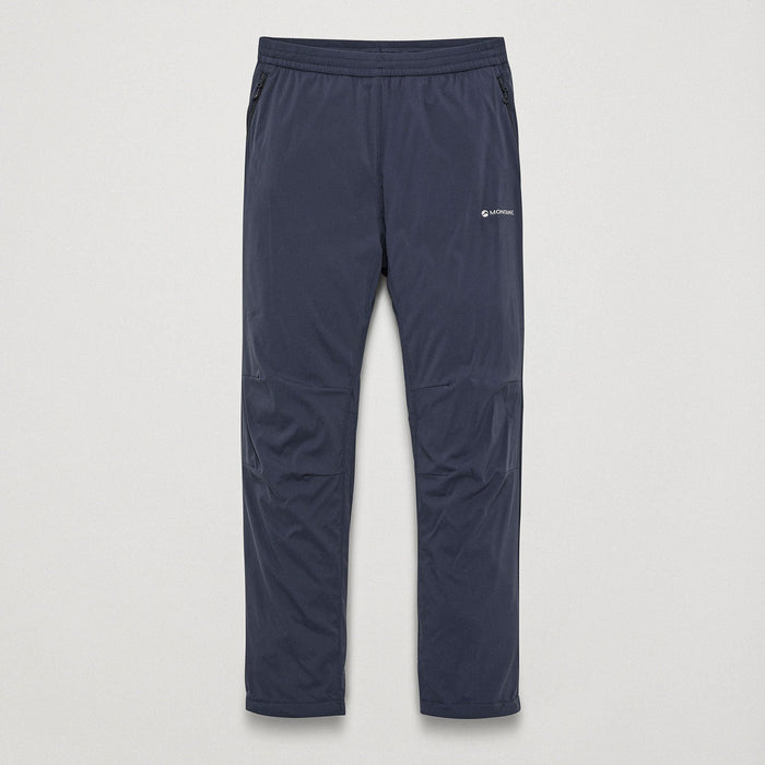 Pantalón softshell Khamsin Lite para hombre en Eclipse Blue, vista frontal