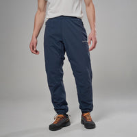 Pantalón Khamsin Lite Eclipse Blue para hombre puesto, vista frontal