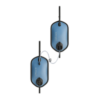 Peak Series Gravity 8 L más bolsa limpia 8 L azul montaña sobre fondo blanco