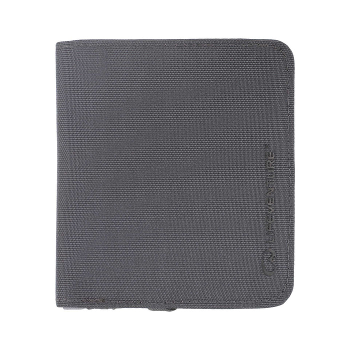 Cartera compacta RFID reciclada (Gris) — imagen oficial Lifeventure en alta resolución sobre fondo blanco