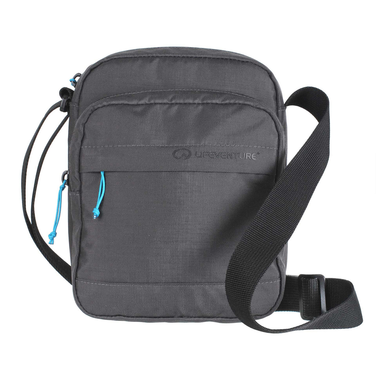 Bolso de hombro RFID reciclado (Gris) — imagen oficial Lifeventure en alta resolución sobre fondo blanco