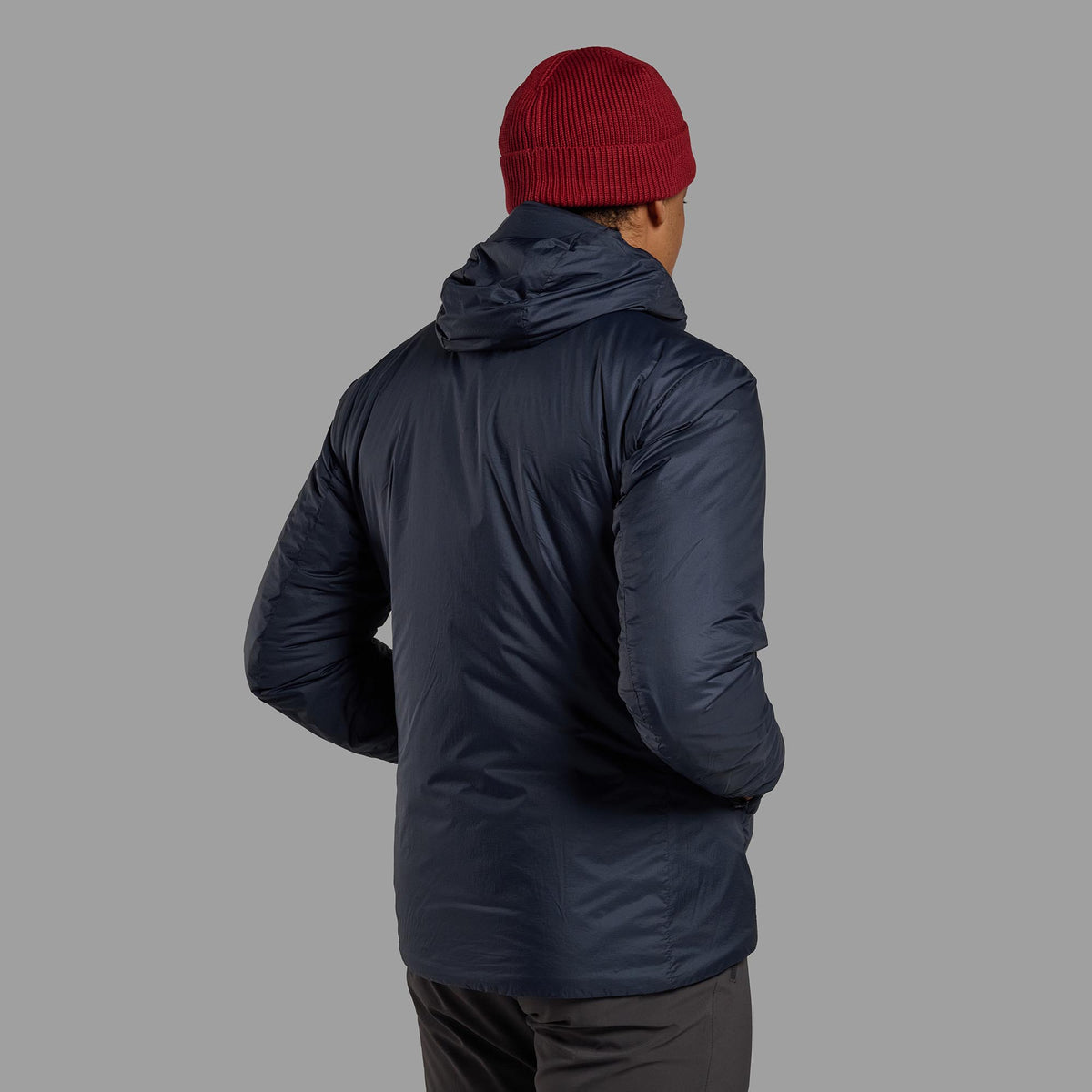Montane Fortes Lite Hoodie para hombre en Eclipse Blue - vista trasera