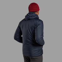 Montane Fortes Lite Hoodie para hombre en Eclipse Blue - vista trasera