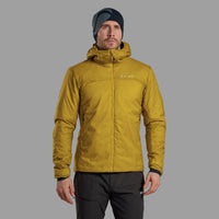 Montane Fortes Lite Hoodie para hombre en Ginkgo Gold - vista frontal