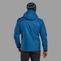 Montane Fortes Lite Hoodie para hombre en Neptune Blue - vista trasera