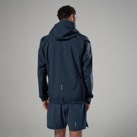 Chaqueta Minimus Lite impermeable Eclipse Blue para hombre, vista trasera