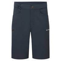 Pantalón corto Montane Mossa Softshell Eclipse Blue, vista frontal