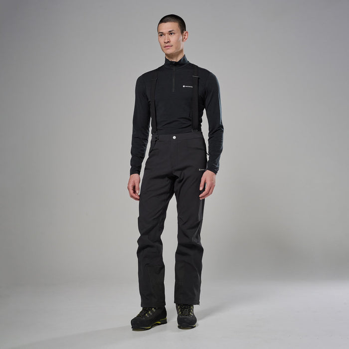 Pantalón Montane Mossa XT Softshell Black para hombre, vista de ajuste