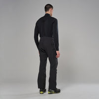 Pantalón Montane Mossa XT Softshell Black, vista trasera