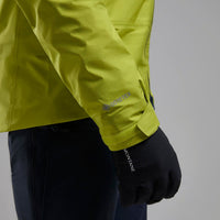 Detalle del puño GORE-TEX de la chaqueta Niveus Lite Citrus Spring