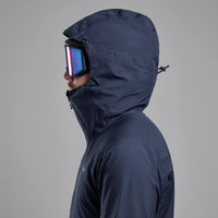 Capucha compatible con casco de la chaqueta Niveus Lite Eclipse Blue