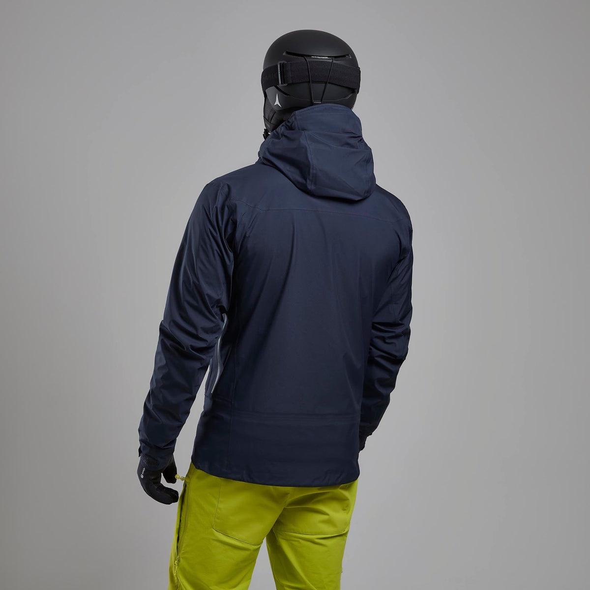 Chaqueta impermeable Niveus Lite Eclipse Blue para hombre, vista trasera