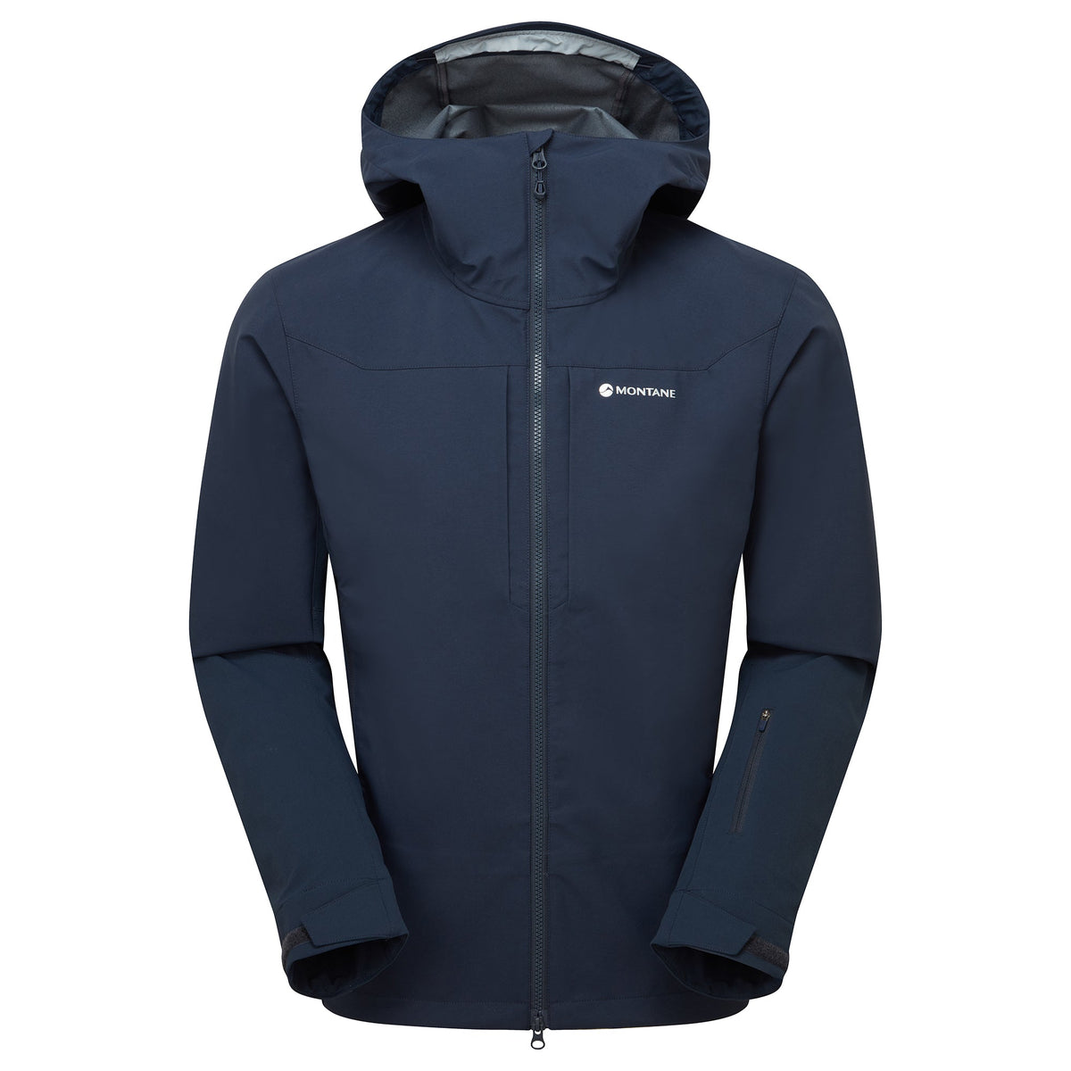 Chaqueta softshell Nordes Hoodie 2.0 Eclipse Blue para hombre, vista frontal