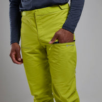Montane Nordes Pants para hombre en Citrus Spring - detalle en uso