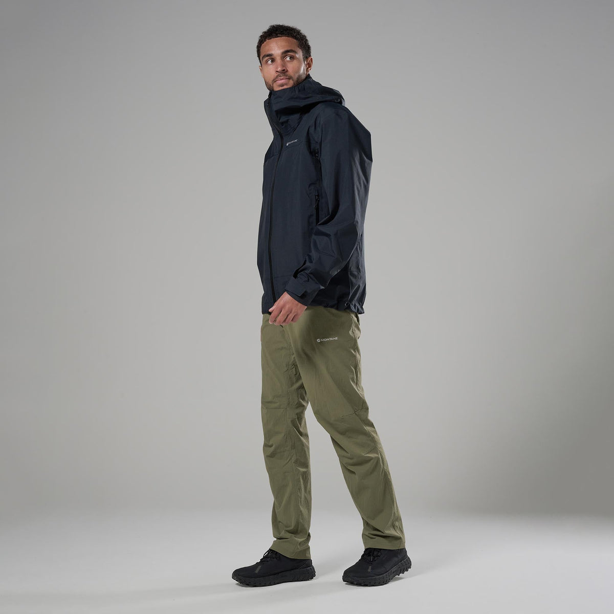 Norste Waterproof Jacket Black para hombre, vista lateral