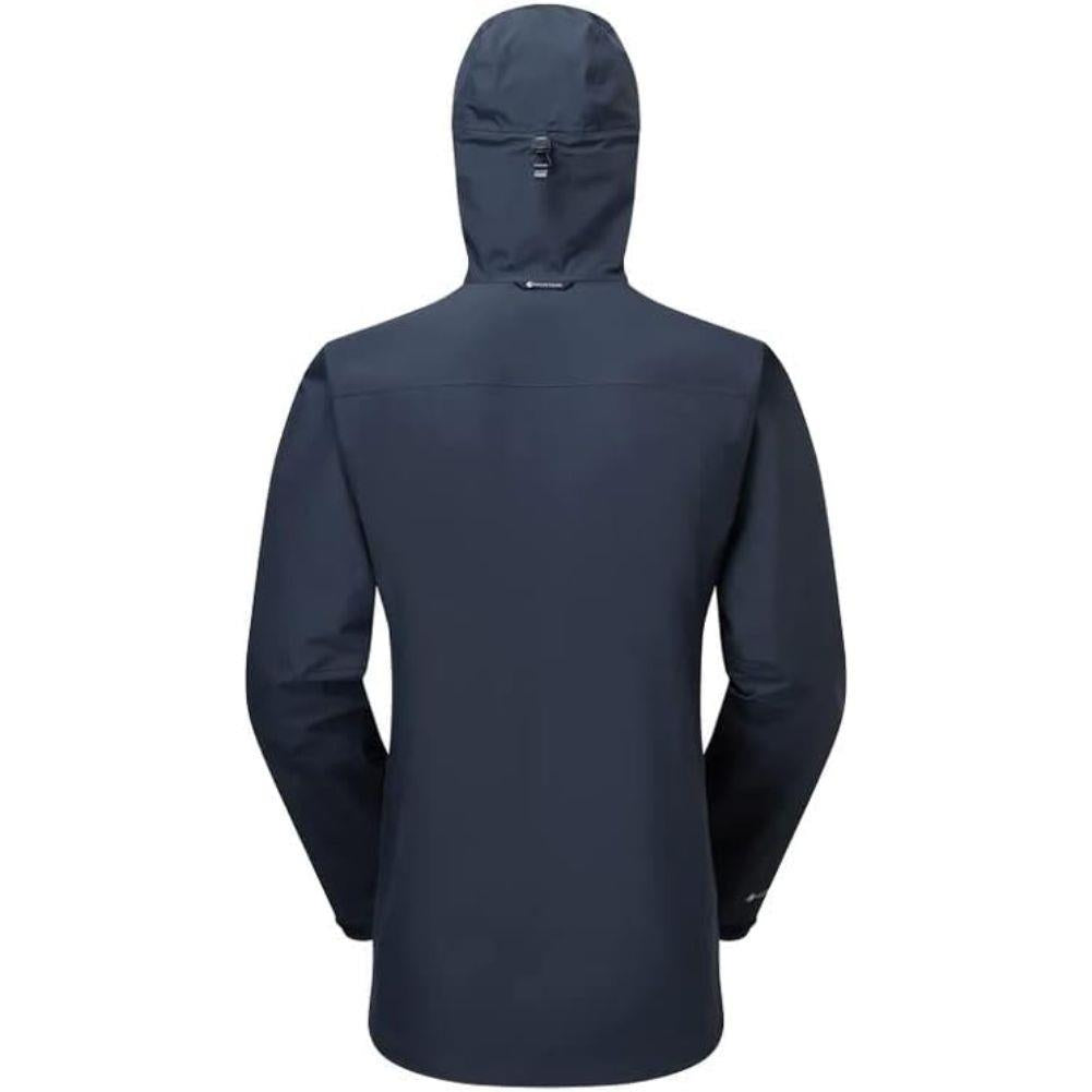 Chaqueta impermeable Phase para hombre en Eclipse Blue, vista trasera
