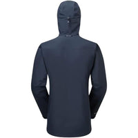 Chaqueta impermeable Phase para hombre en Eclipse Blue, vista trasera