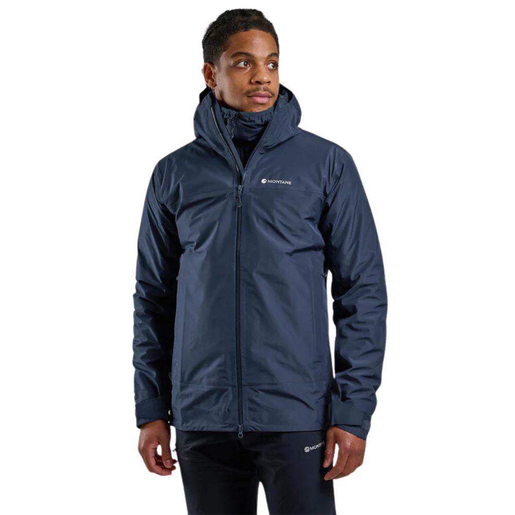Chaqueta impermeable Phase Eclipse Blue para hombre, vista puesta frontal