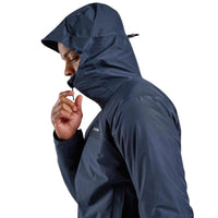 Detalle de capucha de la chaqueta Phase Eclipse Blue para hombre
