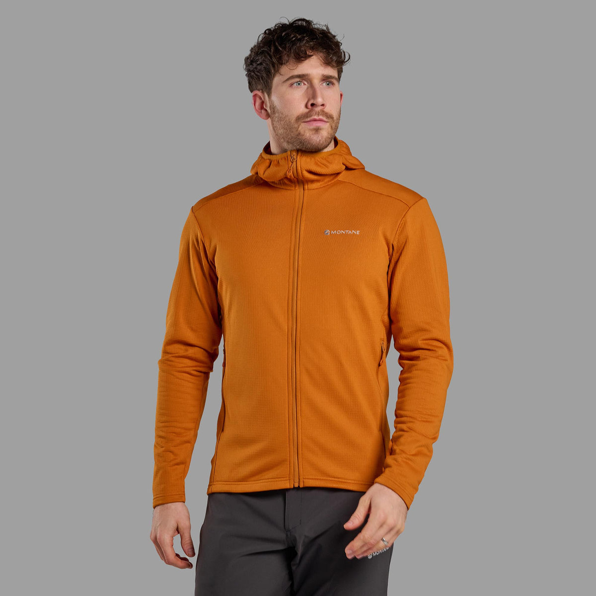 Protium Hooded Fleece Jacket Amber para hombre, vista alternativa 2