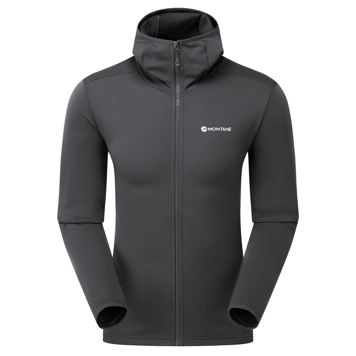 Protium Hooded Fleece Jacket Midnight Grey para hombre, vista frontal