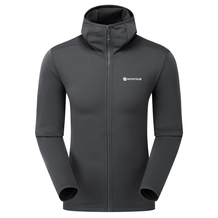 Protium Hooded Fleece Jacket Midnight Grey para hombre, vista frontal