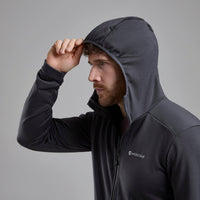 Protium Hooded Fleece Jacket Midnight Grey para hombre, vista alternativa 4