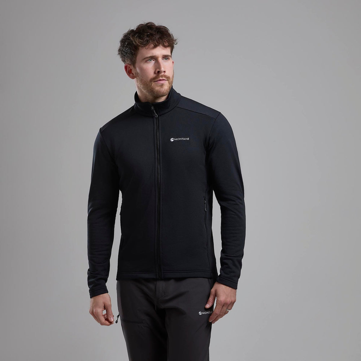 Protium Fleece Jacket para hombre Black, vista en uso