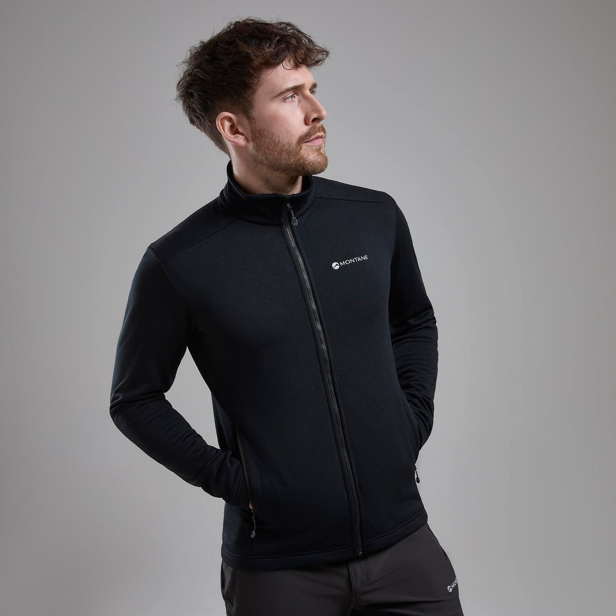 Protium Fleece Jacket para hombre Black, detalle lateral
