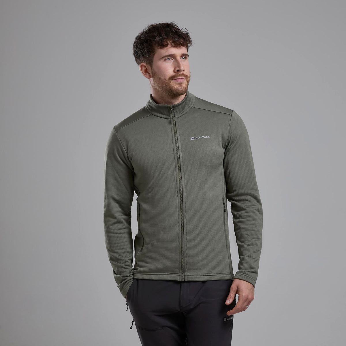 Protium Fleece Jacket para hombre Caper, detalle frontal