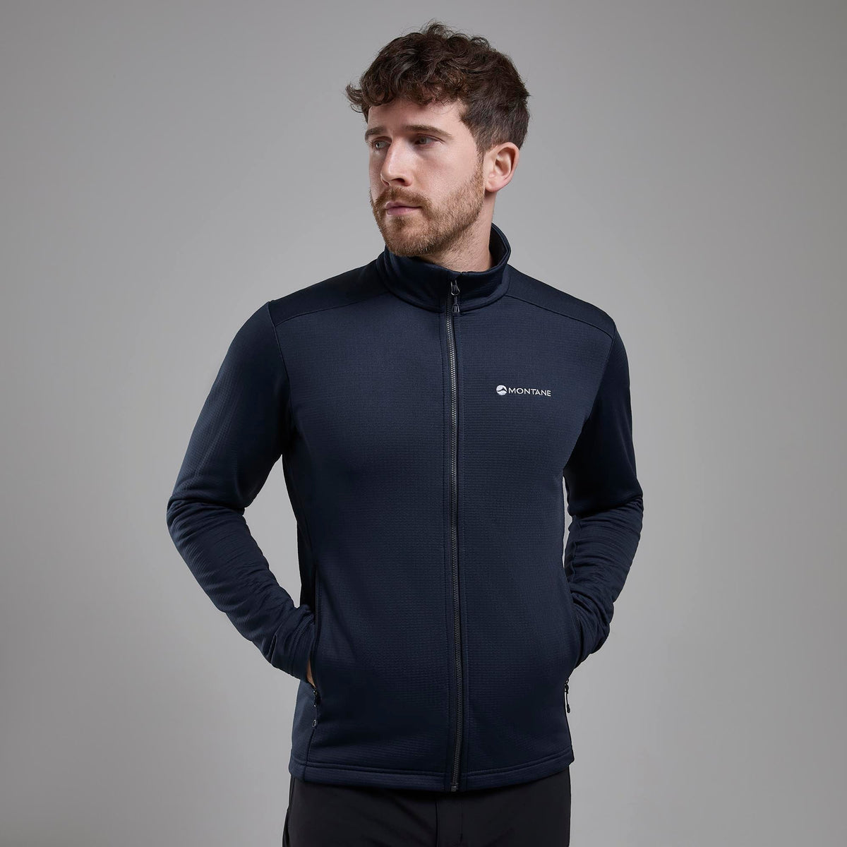 Protium Fleece Jacket para hombre Eclipse Blue, detalle lateral
