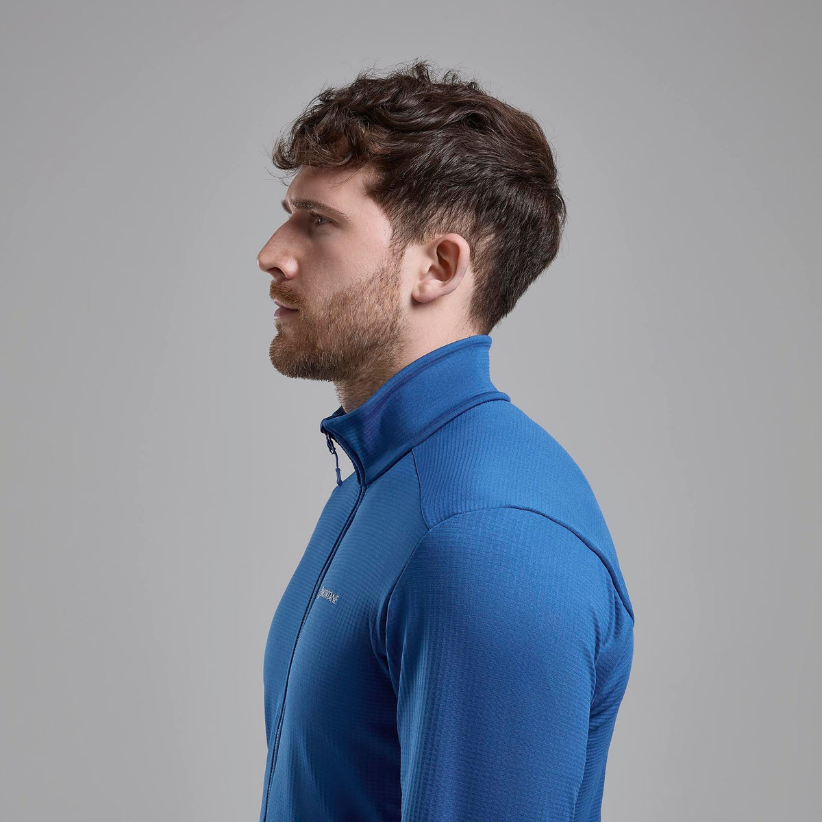 Protium Fleece Jacket para hombre Neptune Blue, detalle lateral
