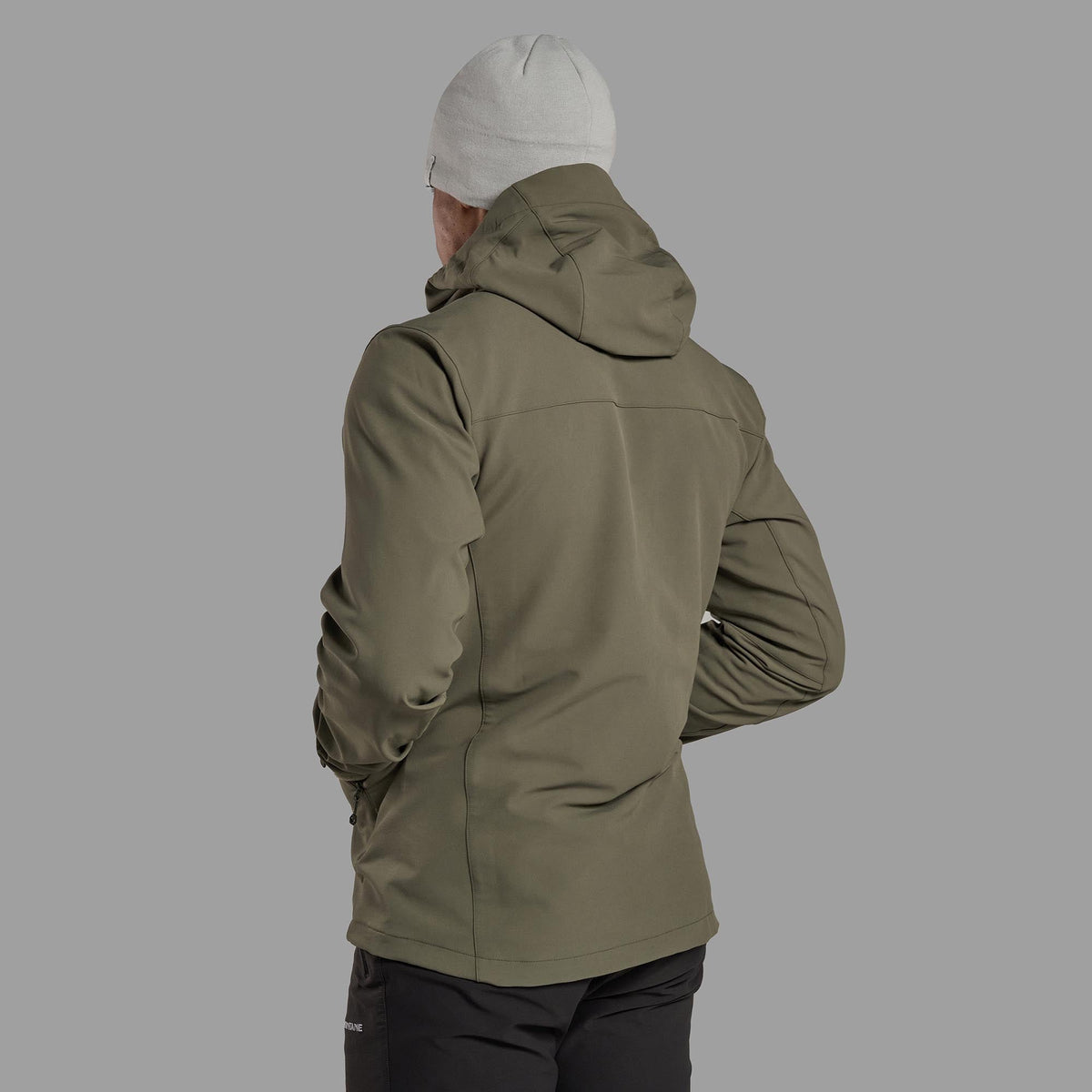Tenacity XT Hooded Softshell Jacket para hombre en Caper, vista trasera