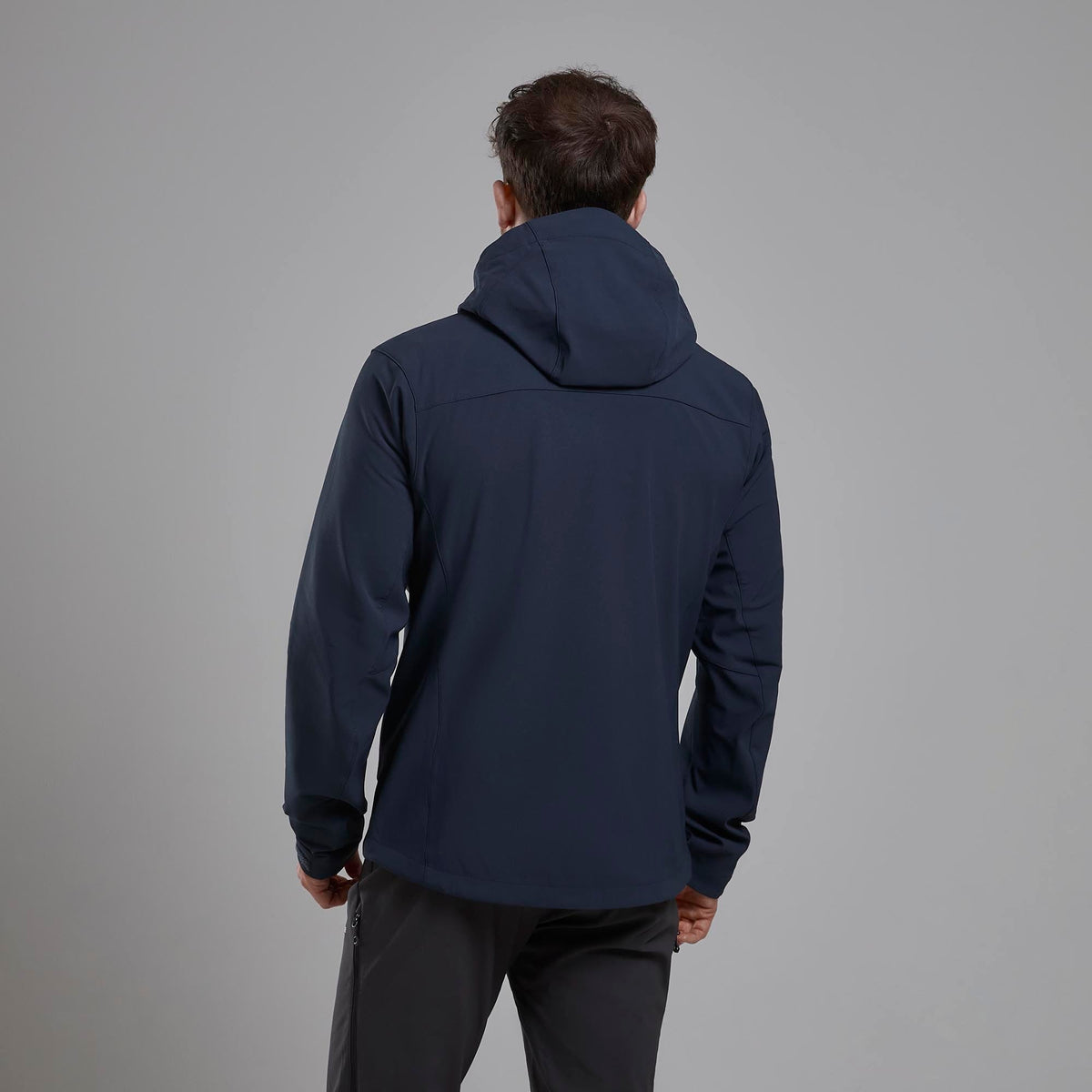 Tenacity XT Hooded Softshell Jacket para hombre en Eclipse Blue, vista trasera