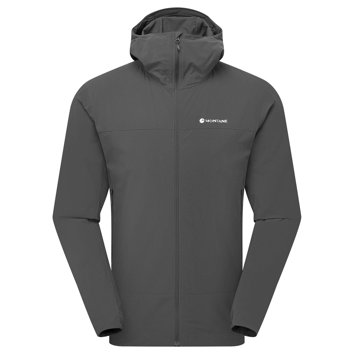 Tenacity Nano Hooded Softshell Jacket para hombre en Midnight Grey, vista principal
