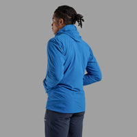 Tenacity Nano Hooded Softshell Jacket para hombre en Neptune Blue, vista alternativa 3