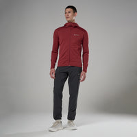 Protium Lite Hooded Fleece Jacket para hombre en Dark Maple, vista lateral