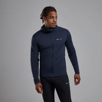 Protium Lite Hooded Fleece Jacket para hombre en Eclipse Blue, vista frontal