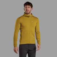 Protium Lite Hooded Fleece Jacket para hombre en Ginkgo Gold, vista frontal