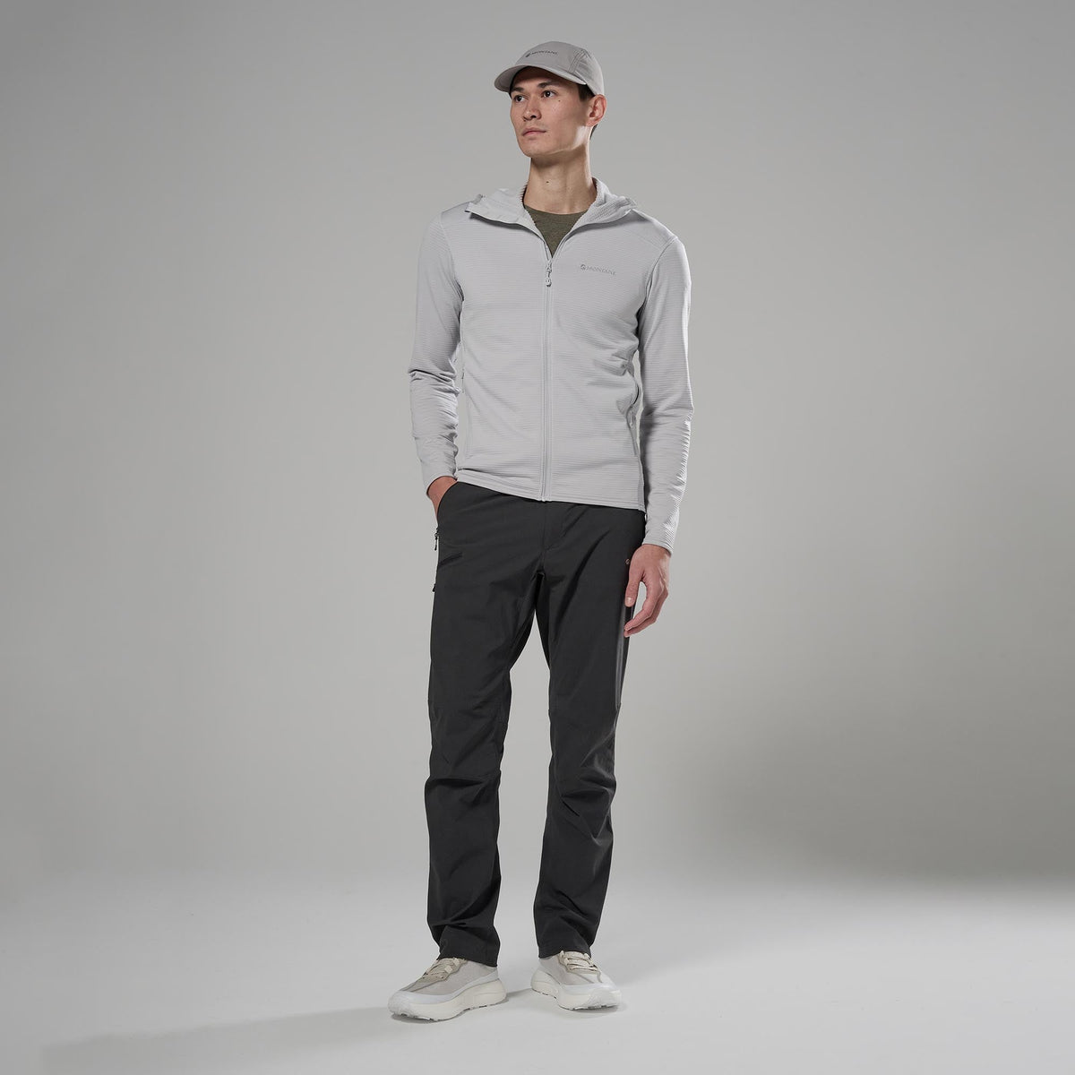 Protium Lite Hooded Fleece Jacket para hombre en Platinum, vista lateral