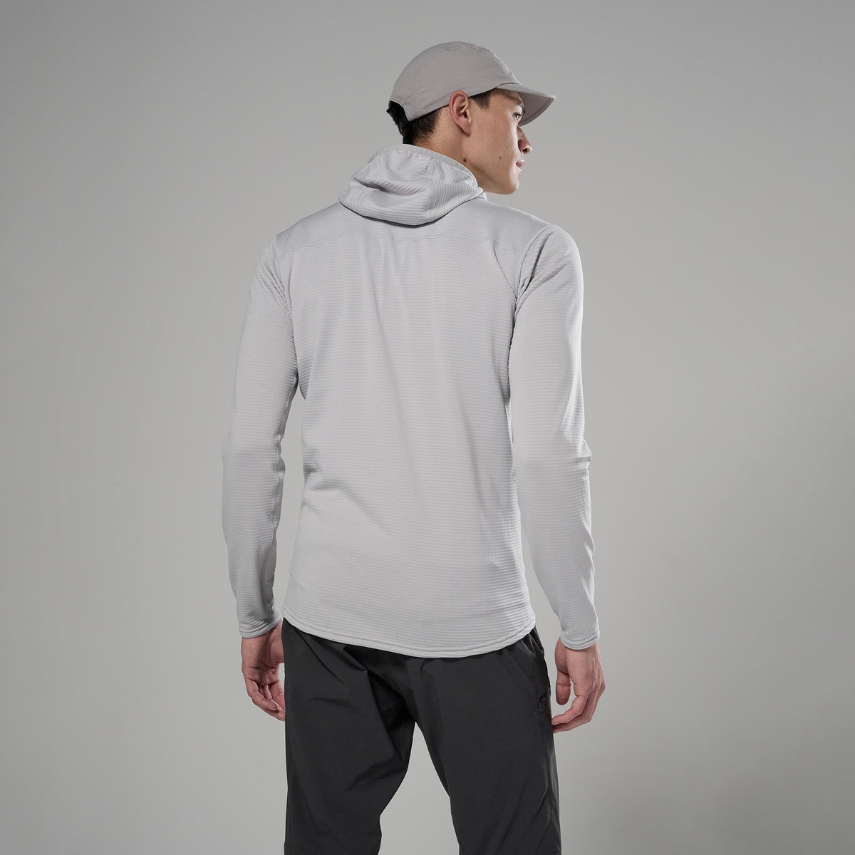 Protium Lite Hooded Fleece Jacket para hombre en Platinum, vista trasera