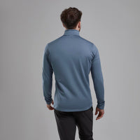 Montane Protium Fleece Pull-On para hombre en Stone Blue vista trasera